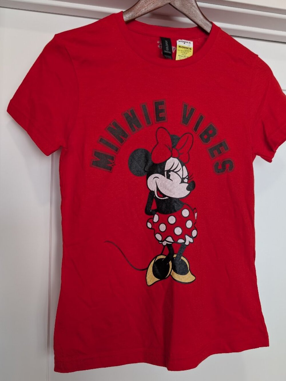 Girls' Minnie Vibes Short-sleeved T-shirt Red, NWT